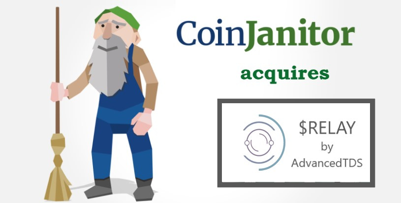 RELAY waves token aqcuired by CoinJanitor